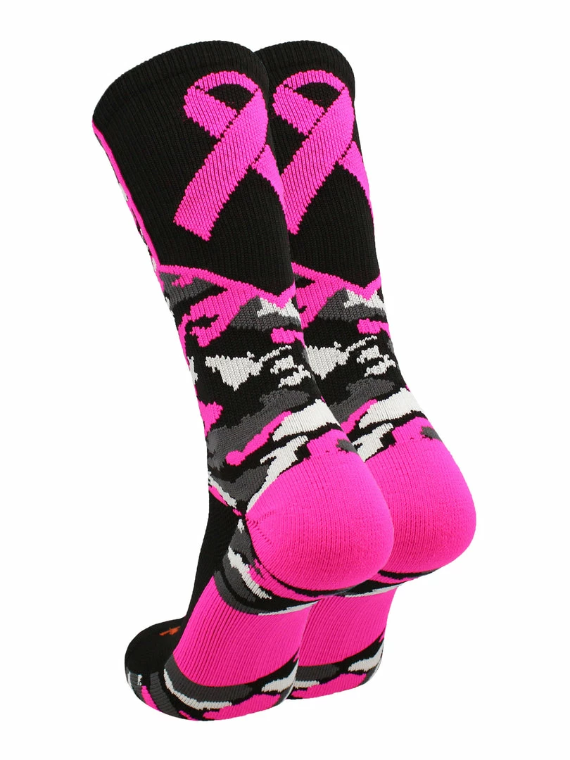 Discount โ๏ธ TCK ๐ Basketball ๐งฆ Socks Woodland Camo Breast Cancer Awareness Crew ๐งฆ Socks ๐ 2 TCK Basketball Socks Woodland Camo Breast Cancer Awareness Crew Socks