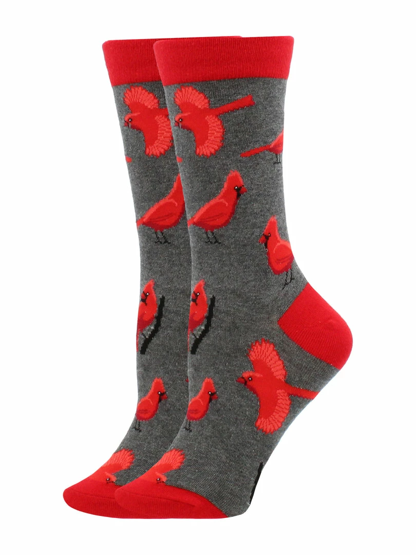 Buy ๐ WHD Crazy ๐งฆ Socks - Crew Cardinal Bird ๐งฆ Socks For ๐ฉ Women Gift For Bird Lovers ๐ 2 WHD Crazy Socks - Crew Cardinal Bird Socks For Women Gift For Bird Lovers