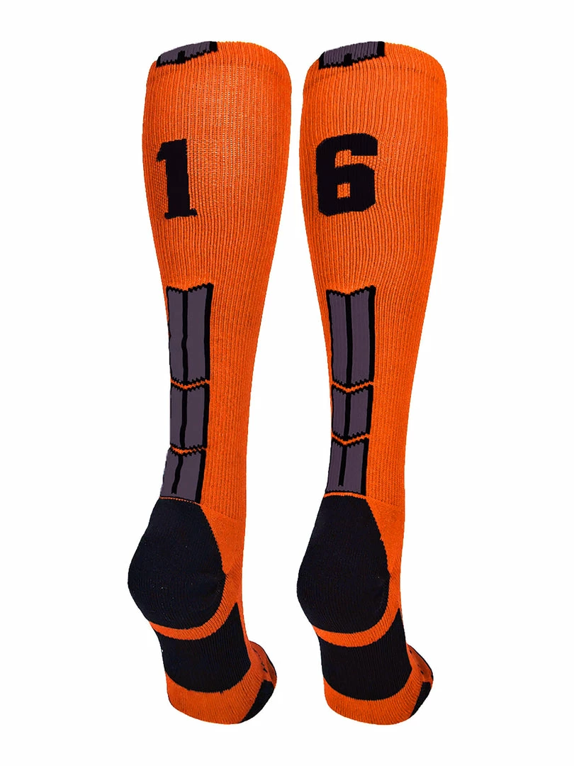 Deals โญ MadSportsStuff ๐ฅ Softball ๐งฆ Socks Orange And Black Player ID Custom Number Over The Calf ๐งฆ Socks For ๐ฅ Softball โพ Baseball Football Boys And ๐ง Girls ๐ 63 MadSportsStuff Softball Socks Orange And Black Player ID Custom Number Over The Calf Socks For Softball Baseball Football Boys And Girls