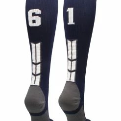 Best Sale ๐คฉ MadSportsStuff Navy Player ID Custom Number Over The Calf ๐งฆ Socks For ๐ฅ Softball โพ Baseball Football Boys And ๐ง Girls โจ 128 MadSportsStuff Navy Player ID Custom Number Over The Calf Socks For Softball Baseball Football Boys And Girls