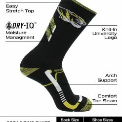 Best Sale 🤩 TCK Missouri Tigers 🧦 Socks University Of Missouri Tigers Champion Crew 🧦 Socks All Schools ⭐ 7 TCK Missouri Tigers Socks University Of Missouri Tigers Champion Crew Socks All Schools