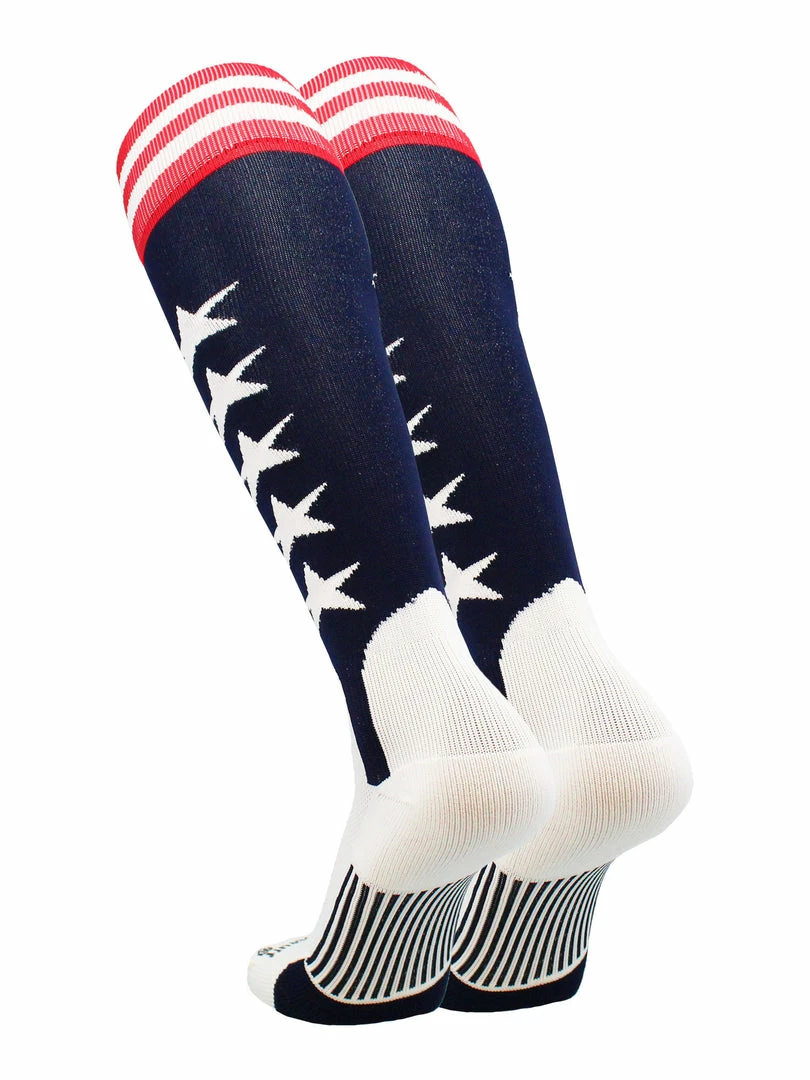 Outlet ๐ฏ MadSportsStuff USA Flag โพ Baseball Patriotic Stirrups ๐งฆ Socks With Stars And Stripes ๐ 2 MadSportsStuff USA Flag Baseball Patriotic Stirrups Socks With Stars And Stripes