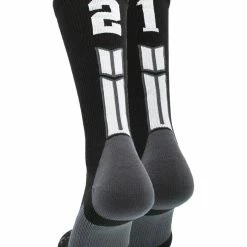Buy โญ MadSportsStuff Black Player ID Custom Number Crew ๐งฆ Socks For ๐ Basketball Lacrosse Volleyball Boys And ๐ง Girls ๐ 161 MadSportsStuff Black Player ID Custom Number Crew Socks For Basketball Lacrosse Volleyball Boys And Girls