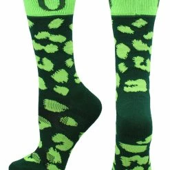 TCK Oregon Ducks Socks Womens Savage Crew Socks