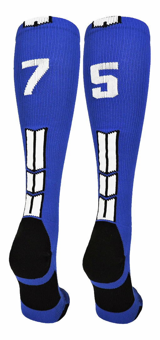 Best Sale ๐ MadSportsStuff โพ Baseball ๐งฆ Socks Royal Player ID Custom Number Over The Calf ๐งฆ Socks For ๐ฅ Softball โพ Baseball Football Boys And ๐ง Girls ๐ 54 MadSportsStuff Baseball Socks Royal Player ID Custom Number Over The Calf Socks For Softball Baseball Football Boys And Girls