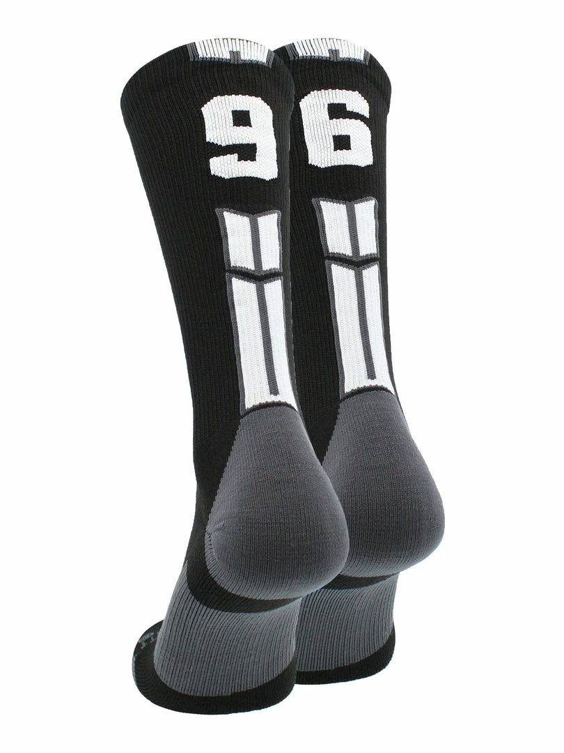 Outlet ๐งจ MadSportsStuff Black Player ID Custom Number Crew ๐งฆ Socks For ๐ Basketball Lacrosse Volleyball Boys And ๐ง Girls Volleyball ๐งฆ Socks ๐ฏ 33 MadSportsStuff Black Player ID Custom Number Crew Socks For Basketball Lacrosse Volleyball Boys And Girls Volleyball Socks