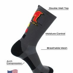 Hot Sale ๐ฅ TCK All Schools Maryland Terps ๐งฆ Socks Baseline Crew โ๏ธ 9 TCK All Schools Maryland Terps Socks Baseline Crew