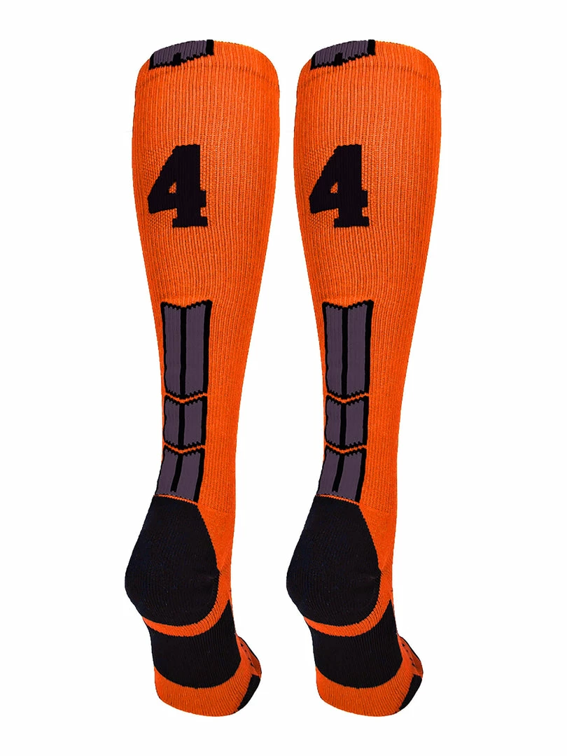 Best Sale ๐ MadSportsStuff ๐ฅ Softball ๐งฆ Socks Orange And Black Player ID Custom Number Over The Calf ๐งฆ Socks For ๐ฅ Softball โพ Baseball Football Boys And ๐ง Girls โญ 86 MadSportsStuff Softball Socks Orange And Black Player ID Custom Number Over The Calf Socks For Softball Baseball Football Boys And Girls