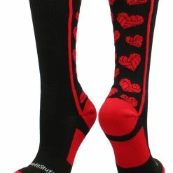 MadSportsStuff Volleyball Socks Crazy Love Volleyball Hearts Crew Socks