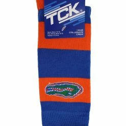 Promo ๐ฅฐ TCK Florida Gators ๐งฆ Socks Game Day Striped Crew ๐งฆ Socks ๐ 8 TCK Florida Gators Socks Game Day Striped Crew Socks