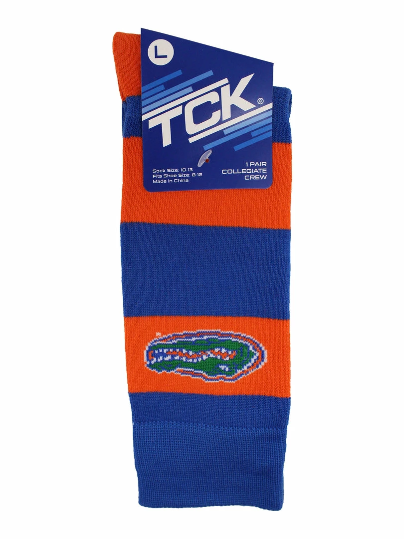 Promo ๐ฅฐ TCK Florida Gators ๐งฆ Socks Game Day Striped Crew ๐งฆ Socks ๐ 4 TCK Florida Gators Socks Game Day Striped Crew Socks