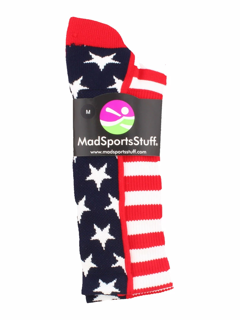 Cheapest ๐ MadSportsStuff USA American Flag Stars And Stripes Crew ๐งฆ Socks ๐ 2 MadSportsStuff USA American Flag Stars And Stripes Crew Socks