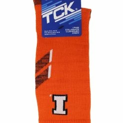 TCK Illinois Fighting Illini Socks University Of Illinois Illini Champion Crew Socks