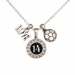 Discount ๐ MadSportsStuff ๐ง Girls Soccer Necklace With Jersey Number (Available In 39 Numbers) โ 68 MadSportsStuff Girls Soccer Necklace With Jersey Number (Available In 39 Numbers)