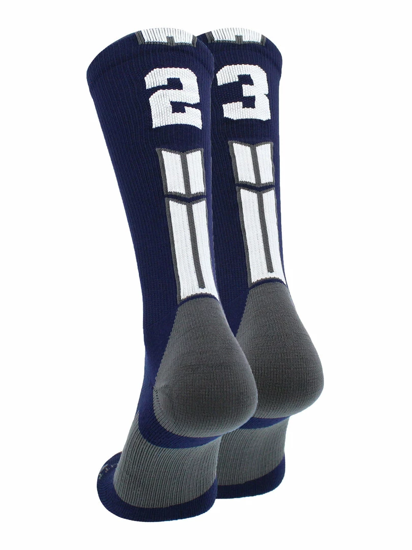 Coupon ๐งจ MadSportsStuff Volleyball ๐งฆ Socks Navy Player ID Custom Number Crew ๐งฆ Socks For ๐ Basketball Lacrosse Volleyball Boys And ๐ง Girls โ๏ธ 79 MadSportsStuff Volleyball Socks Navy Player ID Custom Number Crew Socks For Basketball Lacrosse Volleyball Boys And Girls