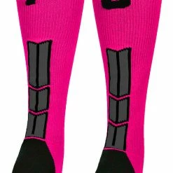 Discount ๐ฅ MadSportsStuff Neon Pink And Black Player ID Custom Number Over The Calf ๐งฆ Socks For ๐ฅ Softball โพ Baseball Football Boys And ๐ง Girls โพ Baseball ๐งฆ Socks ๐ 156 MadSportsStuff Neon Pink And Black Player ID Custom Number Over The Calf Socks For Softball Baseball Football Boys And Girls Baseball Socks