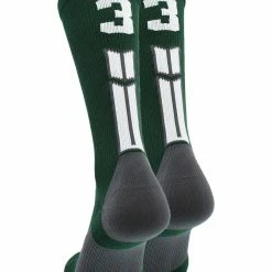Buy โ๏ธ MadSportsStuff Dark Green Player ID Custom Number Crew ๐งฆ Socks For ๐ Basketball Lacrosse Volleyball Boys And ๐ง Girls ๐ 200 MadSportsStuff Dark Green Player ID Custom Number Crew Socks For Basketball Lacrosse Volleyball Boys And Girls