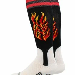 Best Pirce ✨ MadSportsStuff Flame ⚾ Baseball Stirrup 🧦 Socks ⚾ Baseball 🧦 Socks ⭐ 11 MadSportsStuff Flame Baseball Stirrup Socks Baseball Socks