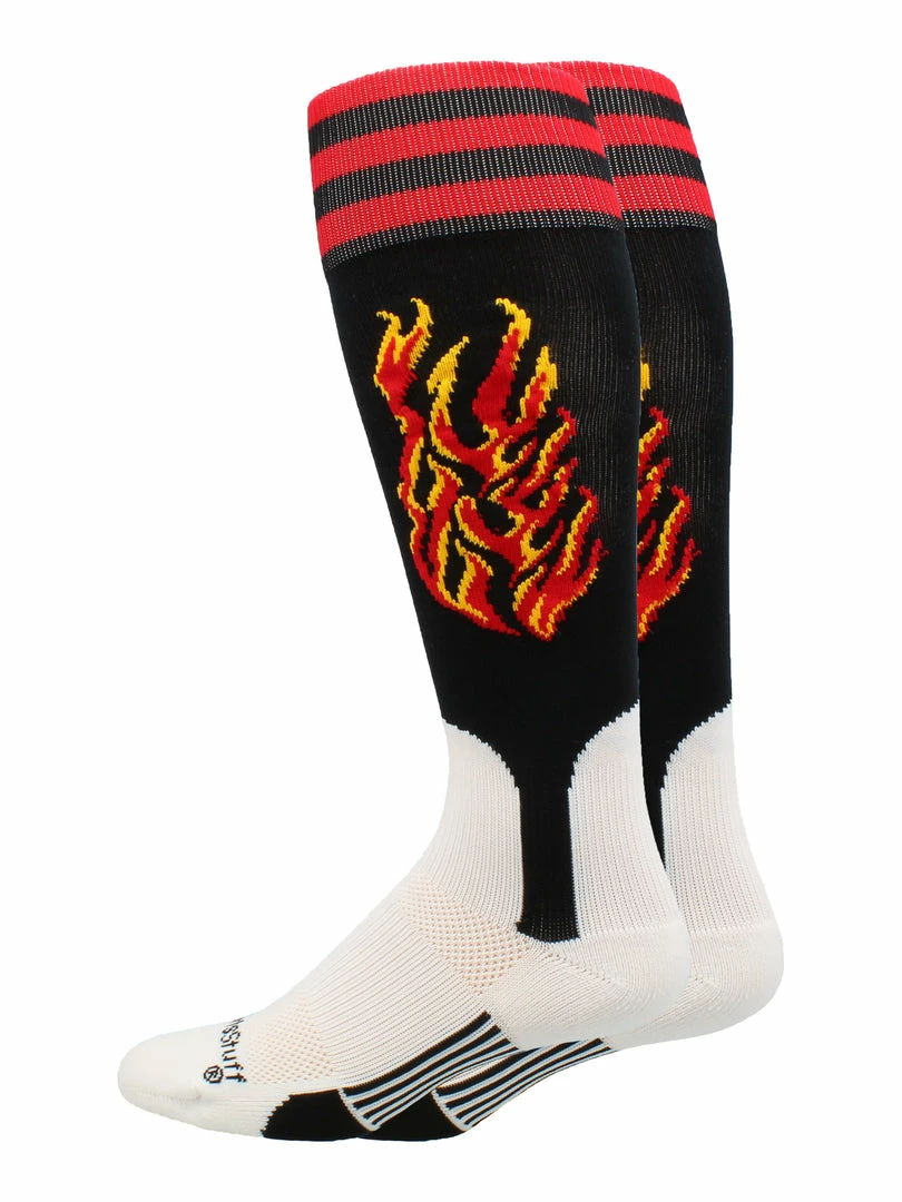 Best Pirce ✨ MadSportsStuff Flame ⚾ Baseball Stirrup 🧦 Socks ⚾ Baseball 🧦 Socks ⭐ 6 MadSportsStuff Flame Baseball Stirrup Socks Baseball Socks