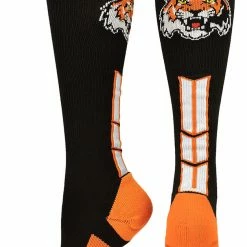 Brand new ๐ MadSportsStuff Tigers Logo Over The Calf ๐งฆ Socks ๐ฅฐ 9 MadSportsStuff Tigers Logo Over The Calf Socks