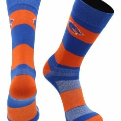 Flash Sale ✨ TCK Boise State Broncos 🧦 Socks Game Day Striped Crew 🧦 Socks All Schools 🔥 9 TCK Boise State Broncos Socks Game Day Striped Crew Socks All Schools