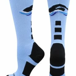 MadSportsStuff Crazy Socks - Crew Swimmer Logo Athletic Crew Socks