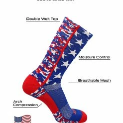 Best reviews of โ๏ธ TCK Digi Camo USA American Flag ๐งฆ Socks Crew Length ๐ Basketball Football Lacrosse Volleyball โค๏ธ 7 TCK Digi Camo USA American Flag Socks Crew Length Basketball Football Lacrosse Volleyball
