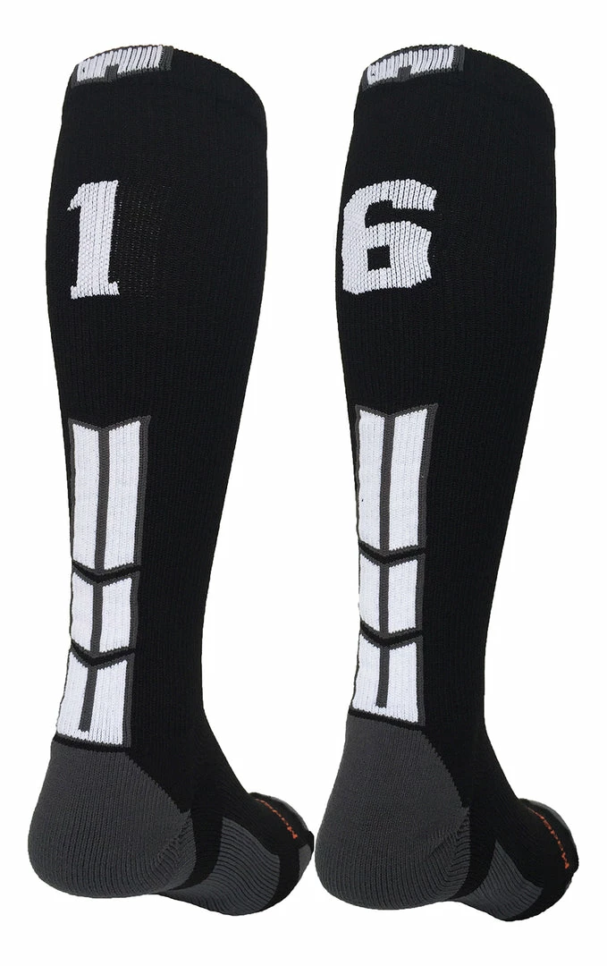 Outlet โ MadSportsStuff ๐ฅ Softball ๐งฆ Socks Black Player ID Custom Number Over The Calf ๐งฆ Socks For ๐ฅ Softball โพ Baseball Football Boys And ๐ง Girls ๐ 63 MadSportsStuff Softball Socks Black Player ID Custom Number Over The Calf Socks For Softball Baseball Football Boys And Girls