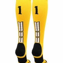 Brand new ๐ MadSportsStuff Gold Player ID Custom Number Over The Calf ๐งฆ Socks For ๐ฅ Softball โพ Baseball Football Boys And ๐ง Girls ๐ฅ Softball ๐งฆ Socks ๐ 171 MadSportsStuff Gold Player ID Custom Number Over The Calf Socks For Softball Baseball Football Boys And Girls Softball Socks