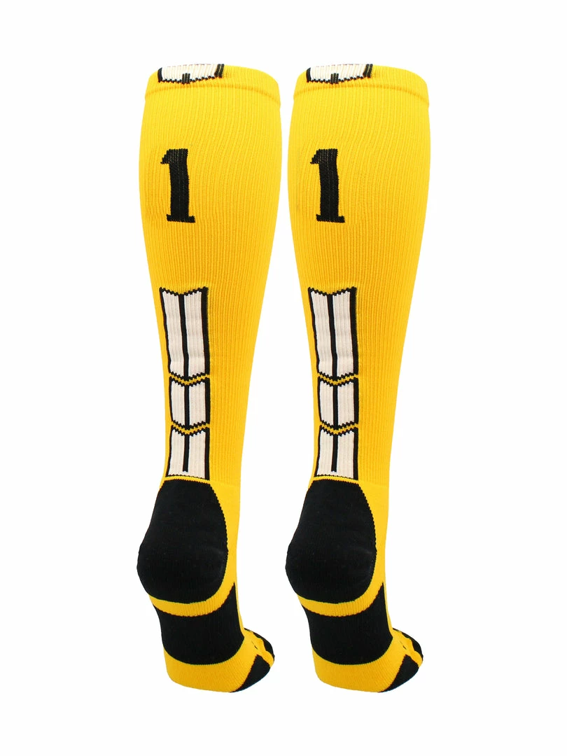 Brand new ๐ MadSportsStuff Gold Player ID Custom Number Over The Calf ๐งฆ Socks For ๐ฅ Softball โพ Baseball Football Boys And ๐ง Girls ๐ฅ Softball ๐งฆ Socks ๐ 67 MadSportsStuff Gold Player ID Custom Number Over The Calf Socks For Softball Baseball Football Boys And Girls Softball Socks