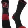 TCK OU Oklahoma Sooners Socks Campus Legend Crew Length All Schools