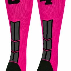 Best Sale ๐ MadSportsStuff โพ Baseball ๐งฆ Socks Neon Pink And Black Player ID Custom Number Over The Calf ๐งฆ Socks For ๐ฅ Softball โพ Baseball Football Boys And ๐ง Girls โจ 151 MadSportsStuff Baseball Socks Neon Pink And Black Player ID Custom Number Over The Calf Socks For Softball Baseball Football Boys And Girls