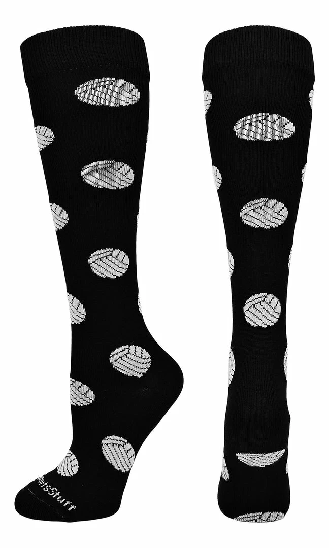 Outlet ๐งจ MadSportsStuff Volleyball ๐งฆ Socks With Volleyball Print Over The Calf ๐ 1 MadSportsStuff Volleyball Socks With Volleyball Print Over The Calf