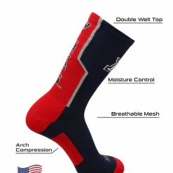 TCK All Schools University Of Arizona Wildcats Socks Perimeter Crew