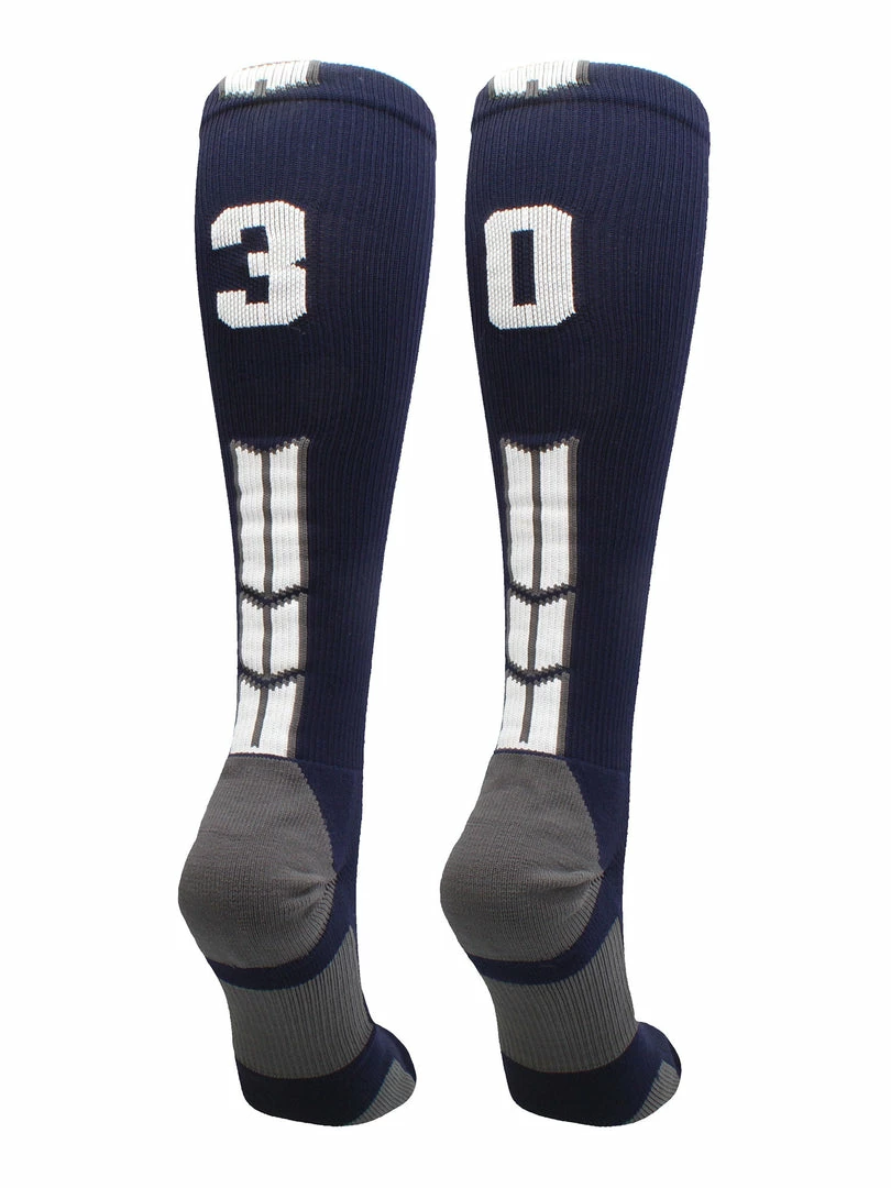 Best Sale ๐คฉ MadSportsStuff Navy Player ID Custom Number Over The Calf ๐งฆ Socks For ๐ฅ Softball โพ Baseball Football Boys And ๐ง Girls โจ 102 MadSportsStuff Navy Player ID Custom Number Over The Calf Socks For Softball Baseball Football Boys And Girls