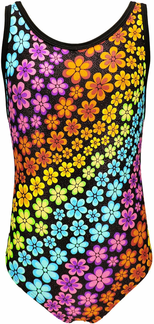 Coupon ๐ MadSportsStuff Tank Style Rainbow Flowers ๐ง Girls Gymnastics Leotard ๐ 1 MadSportsStuff Tank Style Rainbow Flowers Girls Gymnastics Leotard