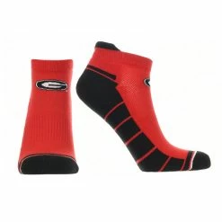 TCK Georgia Bulldogs Low Cut Ankle Socks With Tab All Schools