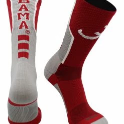 TCK University Of Alabama Crimson Tide Perimeter Crew Socks All Schools
