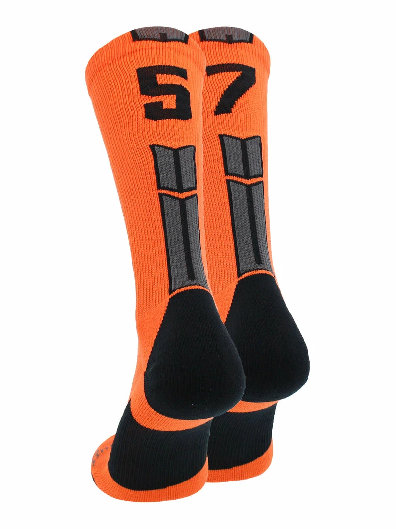 Flash Sale β MadSportsStuff Orange And Black Player ID Custom Number Crew 𧦠Socks For π Basketball Lacrosse Volleyball Boys And π§ Girls β 22 MadSportsStuff Orange And Black Player ID Custom Number Crew Socks For Basketball Lacrosse Volleyball Boys And Girls