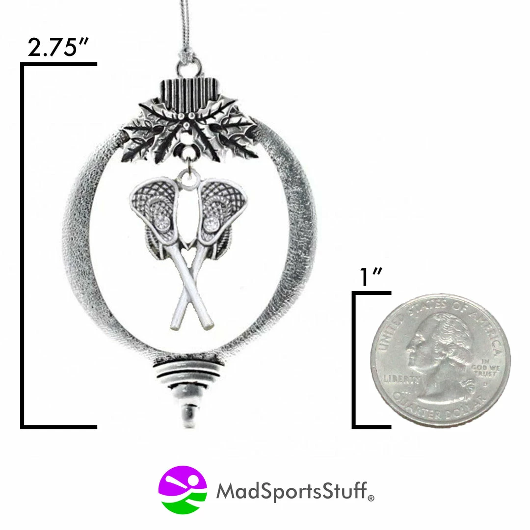 Cheap ๐ MadSportsStuff ๐ Christmas Lacrosse Ornament With Lacrosse Sticks Ornaments ๐งจ 2 MadSportsStuff Christmas Lacrosse Ornament With Lacrosse Sticks Ornaments