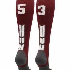 Best Sale ๐ MadSportsStuff Maroon Player ID Custom Number Over The Calf ๐งฆ Socks For ๐ฅ Softball โพ Baseball Football Boys And ๐ง Girls ๐ฅ Softball ๐งฆ Socks ๐ 130 MadSportsStuff Maroon Player ID Custom Number Over The Calf Socks For Softball Baseball Football Boys And Girls Softball Socks