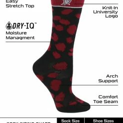 TCK All Schools New Mexico State Aggies Socks Womens Savage Crew Socks