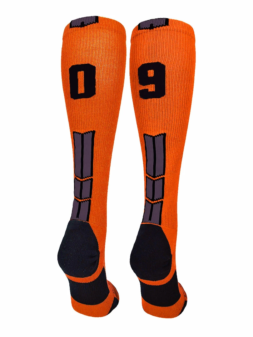 Deals โญ MadSportsStuff ๐ฅ Softball ๐งฆ Socks Orange And Black Player ID Custom Number Over The Calf ๐งฆ Socks For ๐ฅ Softball โพ Baseball Football Boys And ๐ง Girls ๐ 70 MadSportsStuff Softball Socks Orange And Black Player ID Custom Number Over The Calf Socks For Softball Baseball Football Boys And Girls