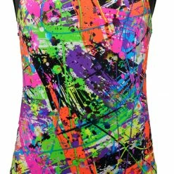 Discount ๐ MadSportsStuff Keyhole Style Paint Splatter Foil ๐ง Girls Gymnastics Leotard Leotards ๐ 9 MadSportsStuff Keyhole Style Paint Splatter Foil Girls Gymnastics Leotard Leotards