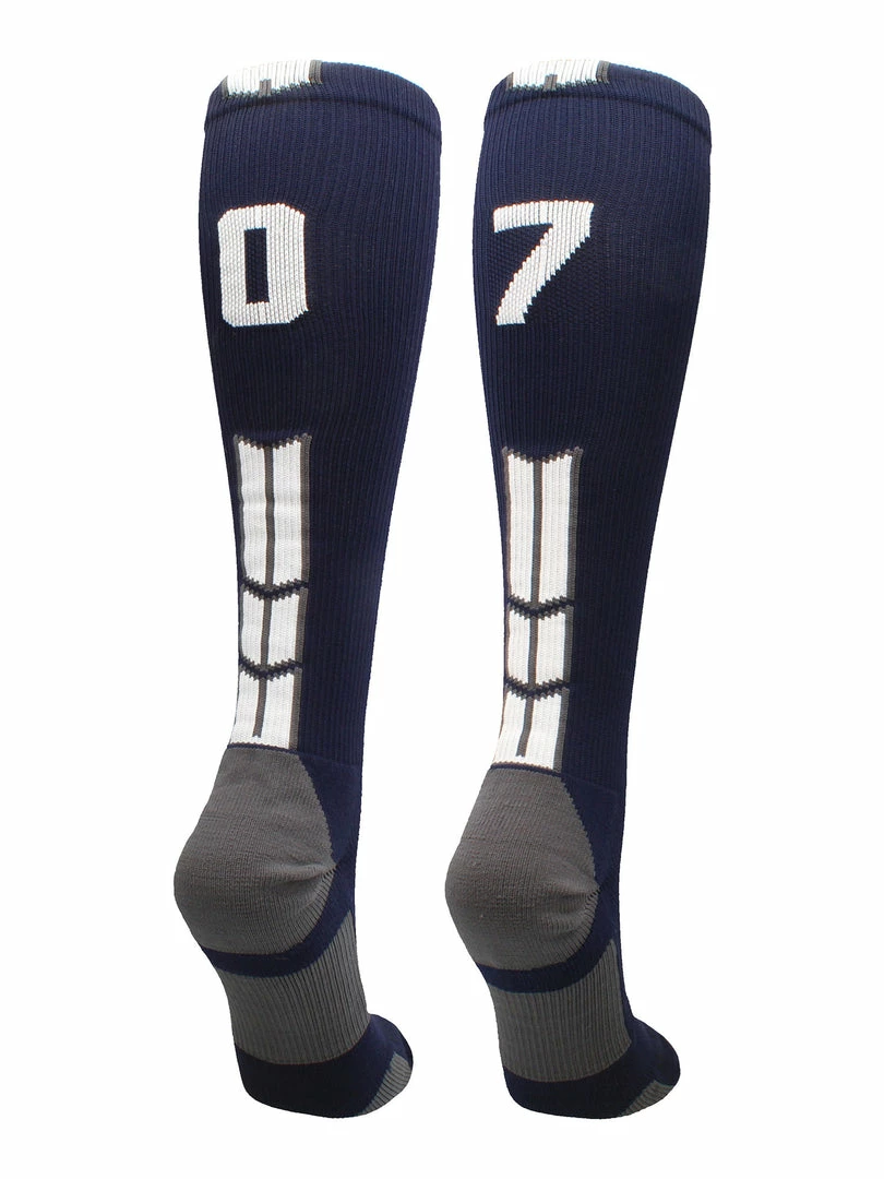 Best Sale ๐คฉ MadSportsStuff Navy Player ID Custom Number Over The Calf ๐งฆ Socks For ๐ฅ Softball โพ Baseball Football Boys And ๐ง Girls โจ 74 MadSportsStuff Navy Player ID Custom Number Over The Calf Socks For Softball Baseball Football Boys And Girls