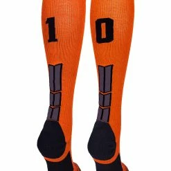 Best Sale ๐ MadSportsStuff ๐ฅ Softball ๐งฆ Socks Orange And Black Player ID Custom Number Over The Calf ๐งฆ Socks For ๐ฅ Softball โพ Baseball Football Boys And ๐ง Girls โญ 174 MadSportsStuff Softball Socks Orange And Black Player ID Custom Number Over The Calf Socks For Softball Baseball Football Boys And Girls