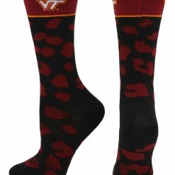 TCK Virginia Tech Hokies Socks Womens Savage Crew Socks All Schools