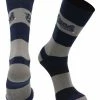 TCK Nevada Wolf Pack Socks Game Day Striped Crew Socks All Schools