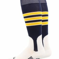 TCK Baseball Stirrup Socks With Stripes Pattern D Baseball Socks