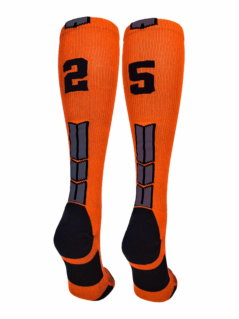 Deals โญ MadSportsStuff ๐ฅ Softball ๐งฆ Socks Orange And Black Player ID Custom Number Over The Calf ๐งฆ Socks For ๐ฅ Softball โพ Baseball Football Boys And ๐ง Girls ๐ 82 MadSportsStuff Softball Socks Orange And Black Player ID Custom Number Over The Calf Socks For Softball Baseball Football Boys And Girls
